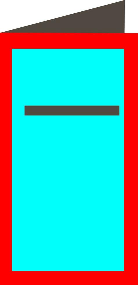 rouge et bleu ouvert porte. vecteur