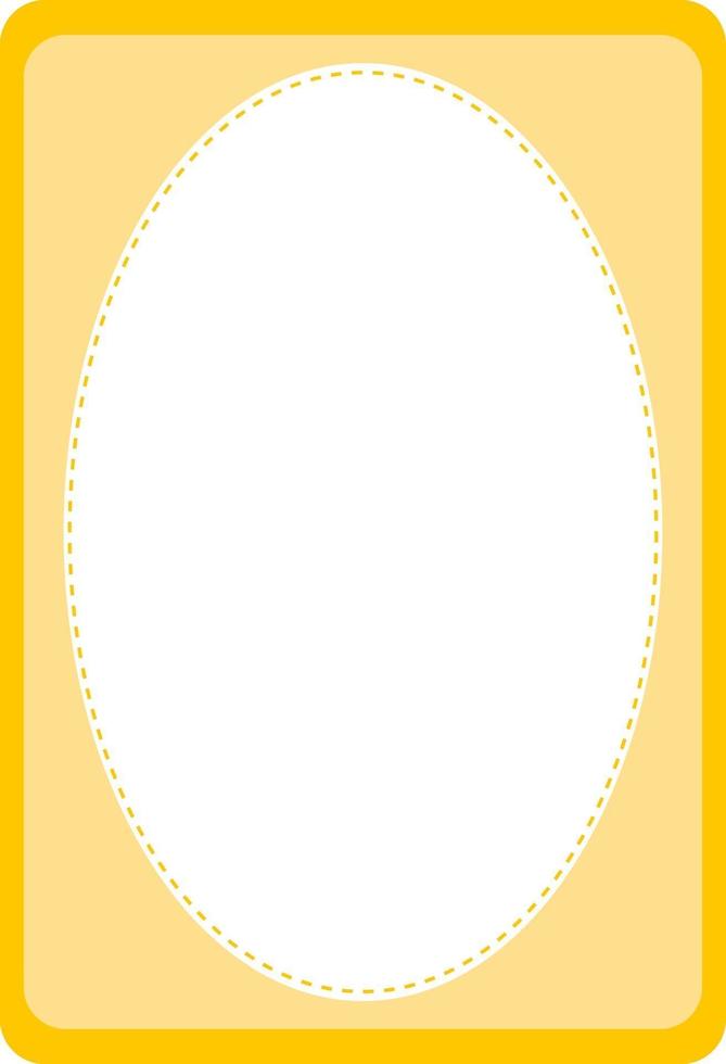 modèle de bannière de forme ovale vide vecteur