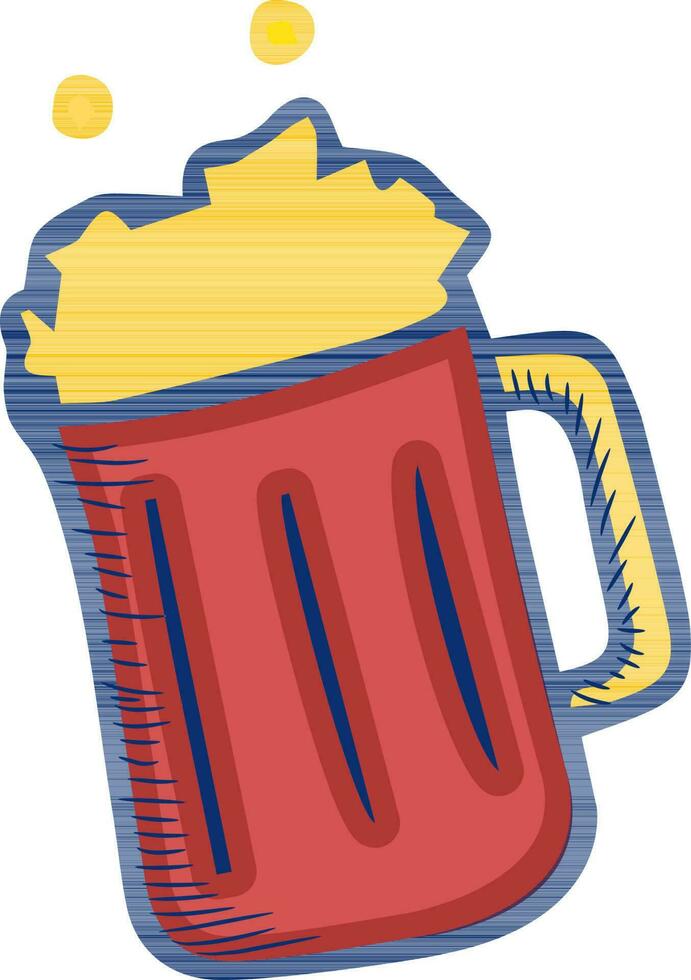 illustration de Bière tasse. vecteur