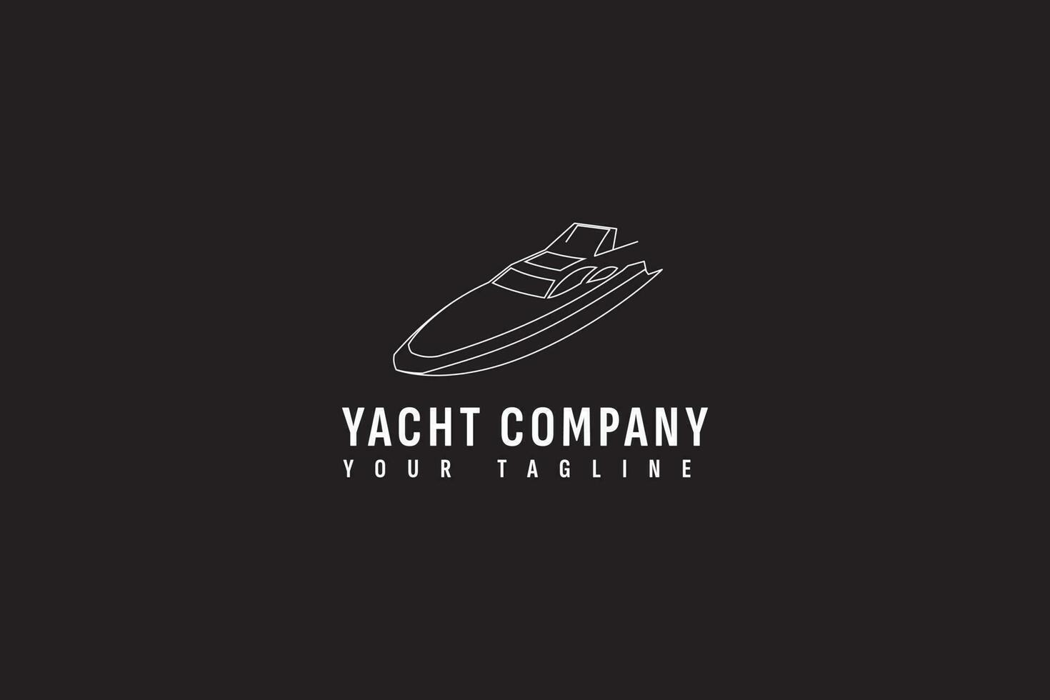 yacht logo vecteur icône illustration