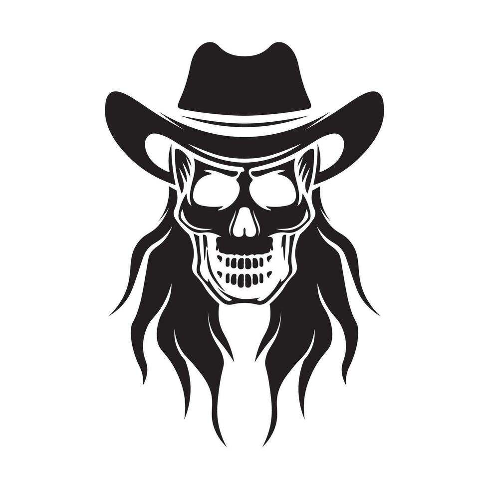 modèle de conception de vecteur icône logo chapeau de cowboy