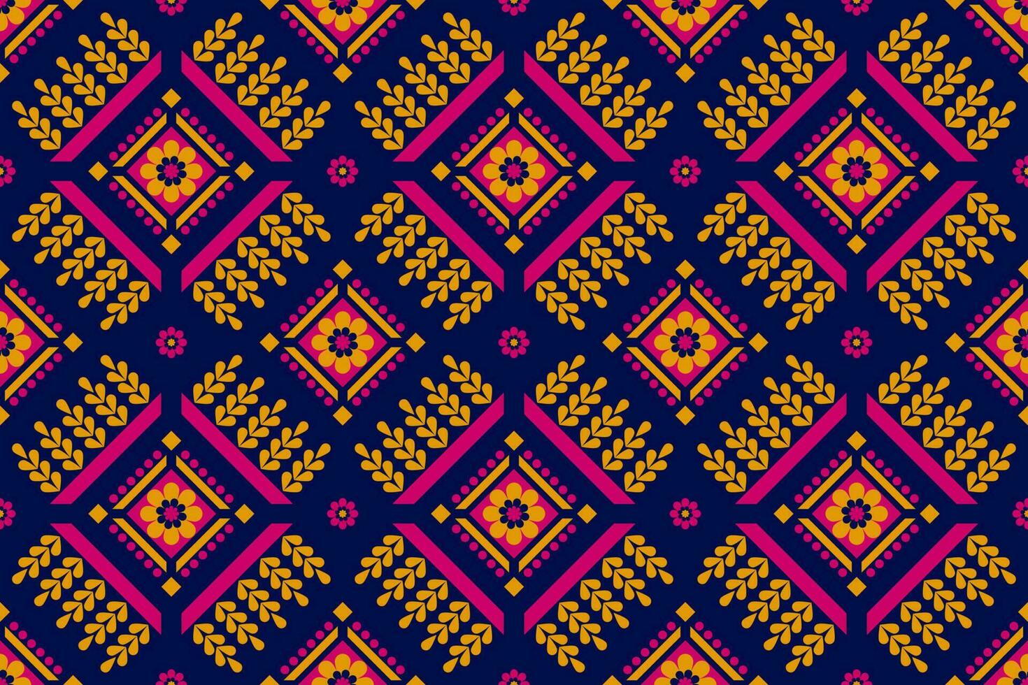 en tissu mexicain style. géométrique ethnique fleur sans couture modèle traditionnel. aztèque tribal ornement imprimer. vecteur