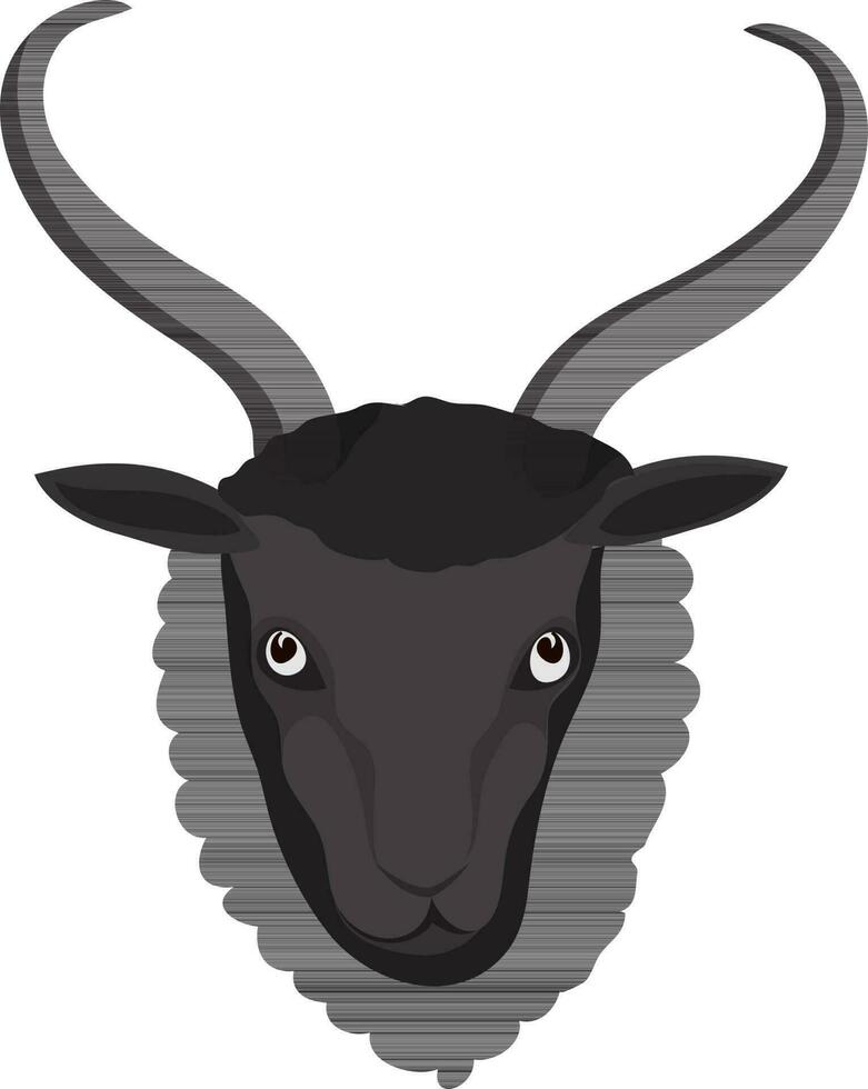 illustration de une chèvre affronter. vecteur