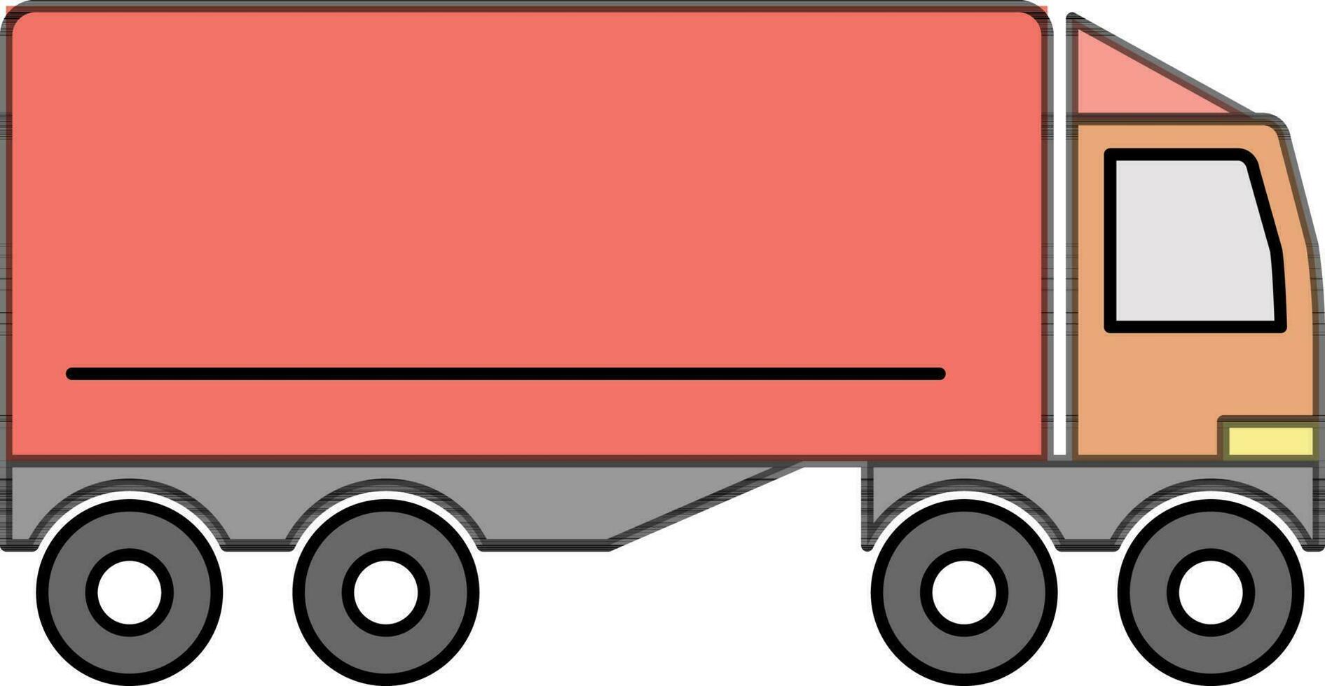 plat illustration de une camion. vecteur