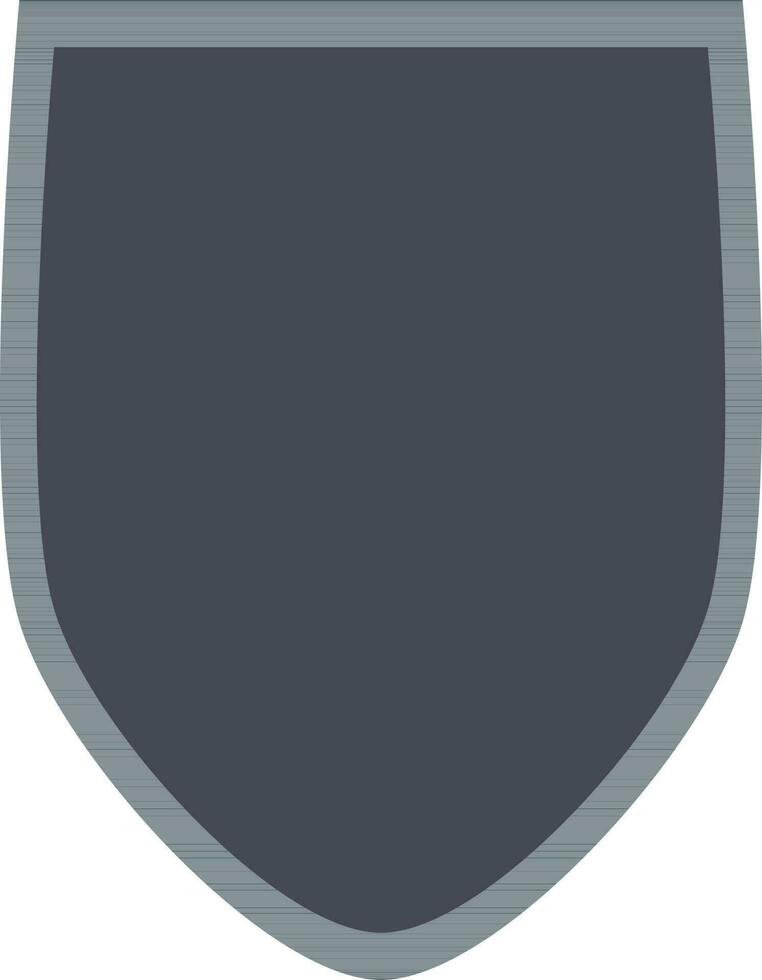 isolé Vide bouclier badge dans gris couleur. vecteur