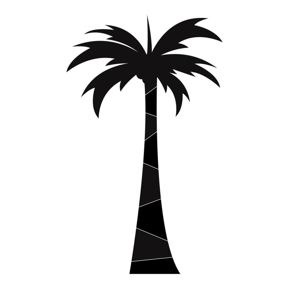 noix de coco arbre vecteur icône conception logo