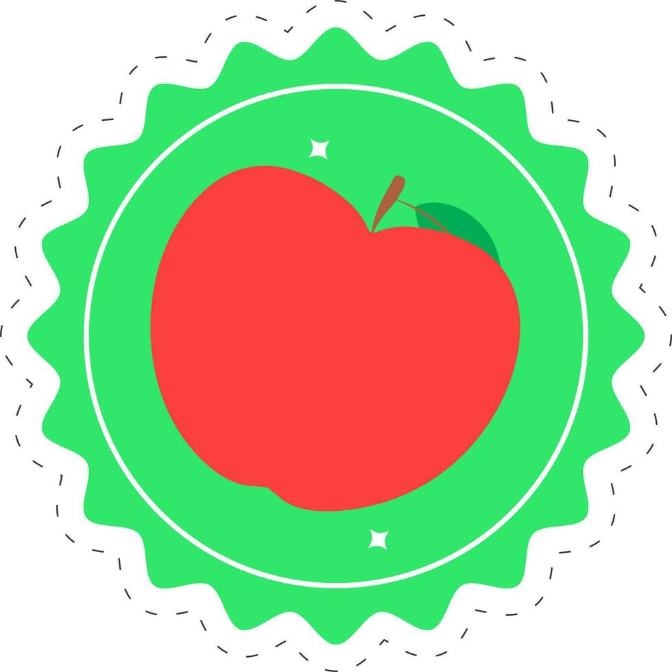 icône de pomme rouge vecteur