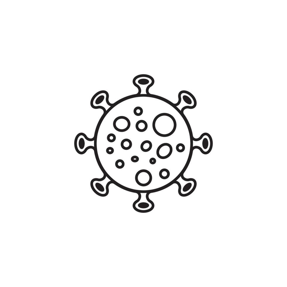 icône du virus corona vecteur