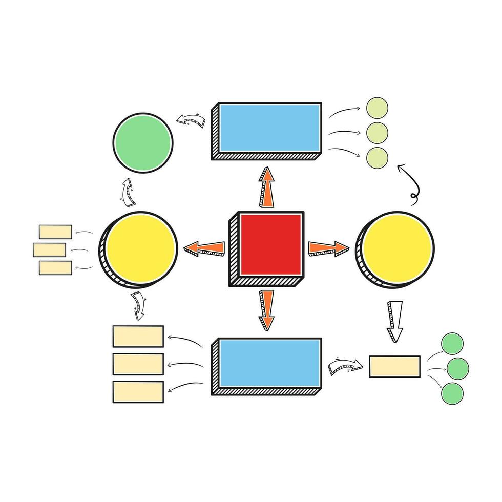 vecteur affaires modèle pour présentations. Créatif concept pour infographie. affaires Les données visualisation. processus graphique. abstrait éléments de graphiques, diagrammes avec pas, choix, sections ou processus.