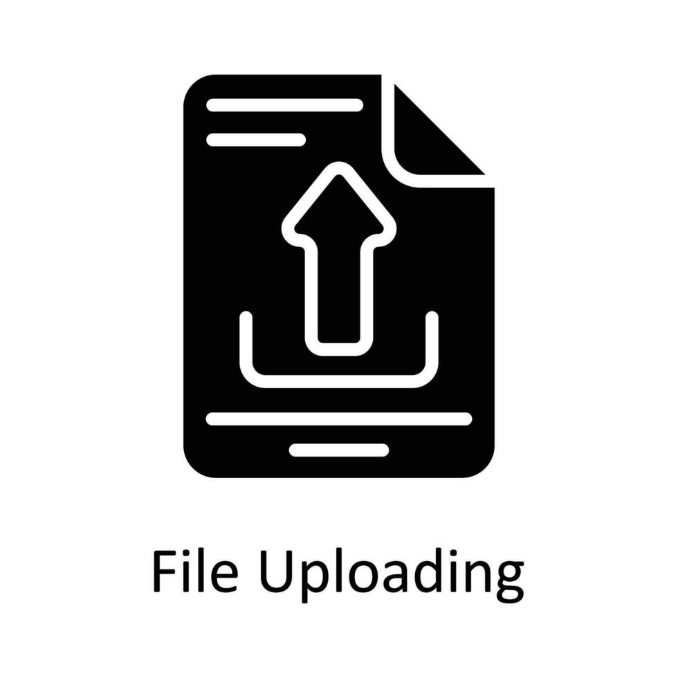 fichier Téléchargement vecteur solide icône conception illustration. utilisateur interface symbole sur blanc Contexte eps dix fichier