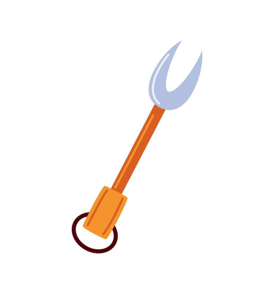 icône de fourchette de barbecue vecteur