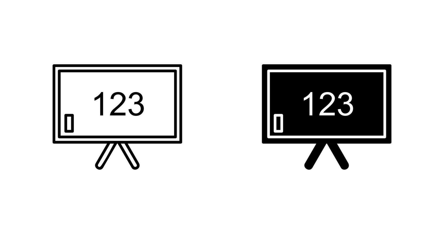 icône de vecteur de tableau de classe unique