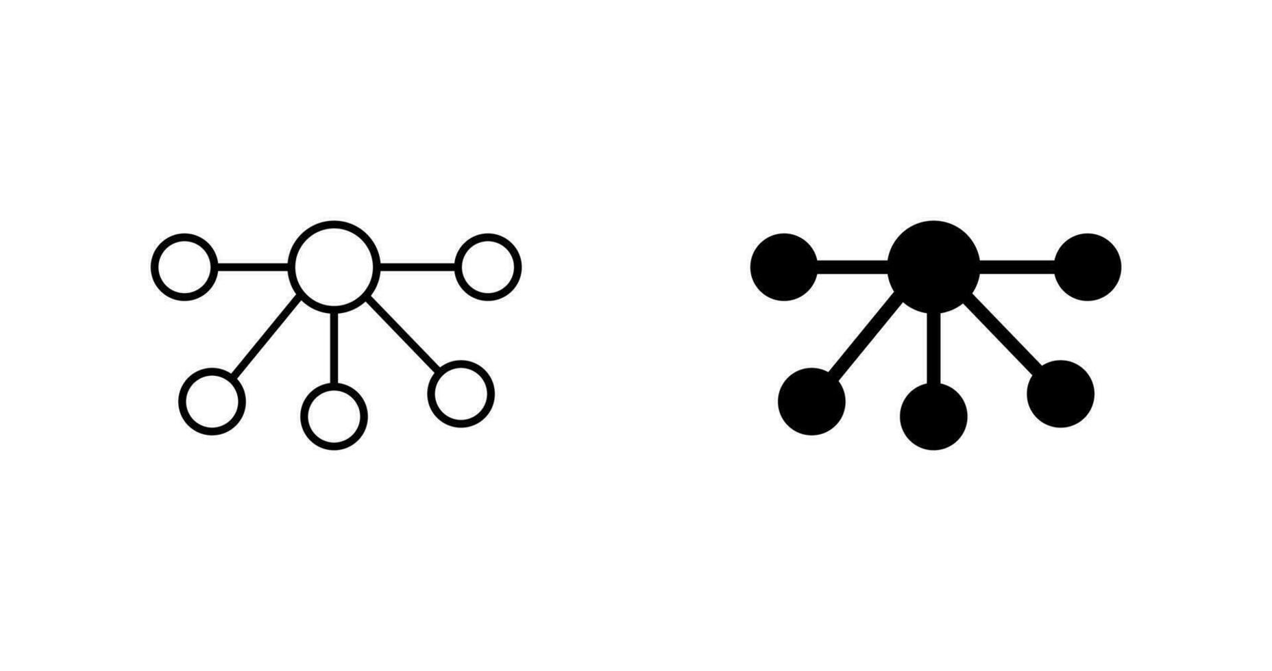 icône de vecteur de nœuds