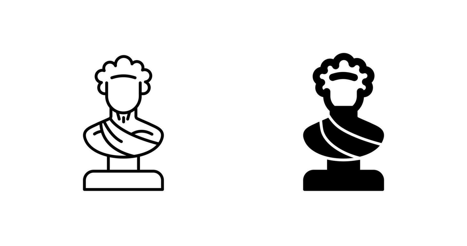 icône de vecteur de statue