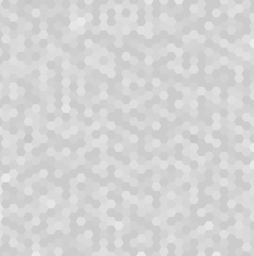 motif hexagonal abstrait blanc et gris. fond de mosaïque géométrique avec élément hexagonal vecteur