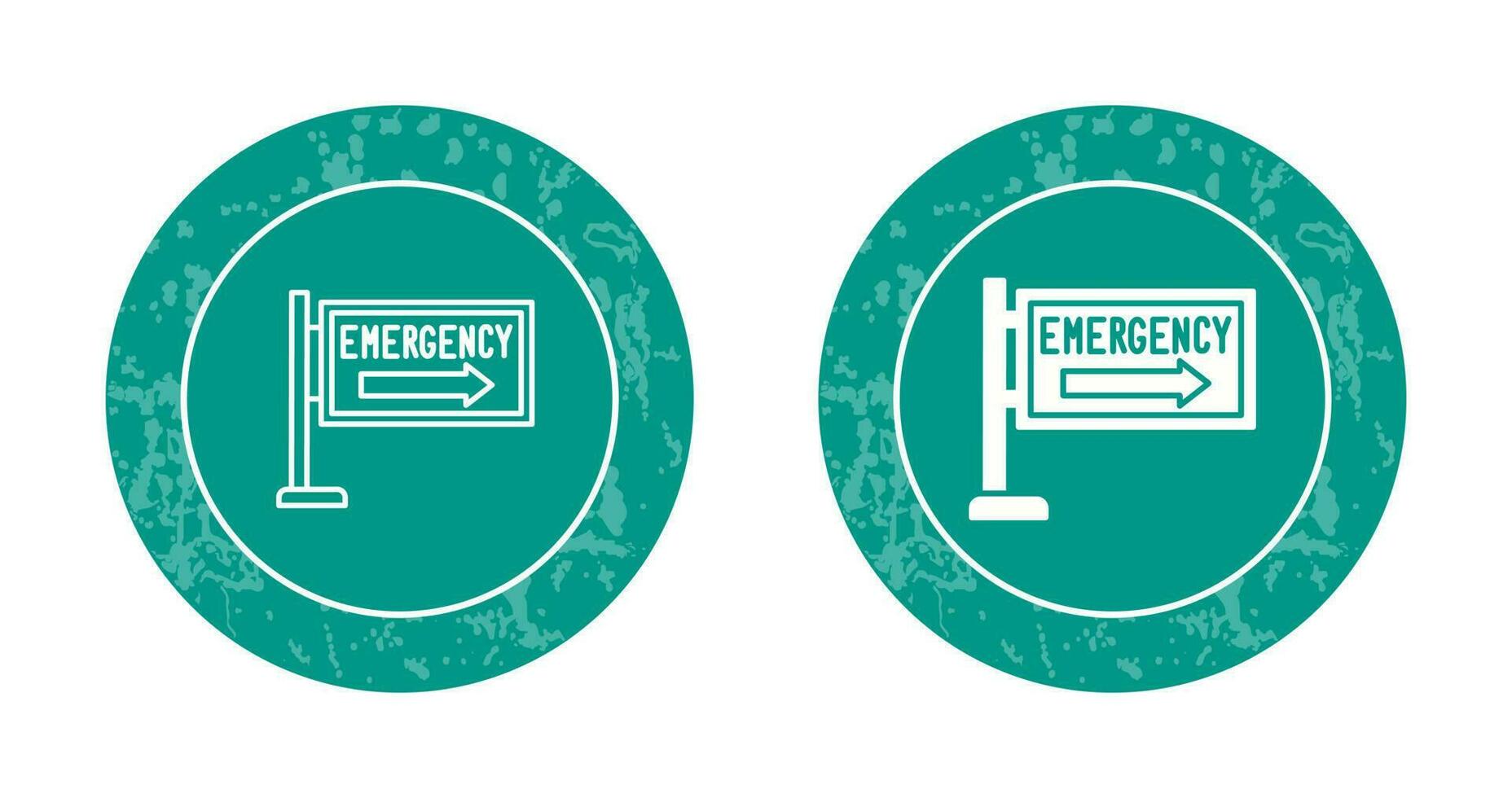 icône de vecteur de signe d'urgence