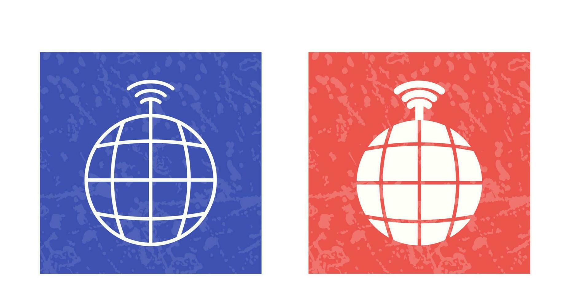 icône de vecteur de signaux mondiaux