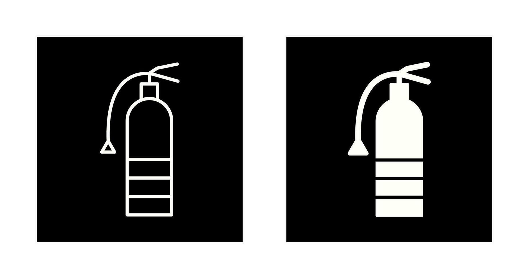 icône de vecteur d'extincteur unique