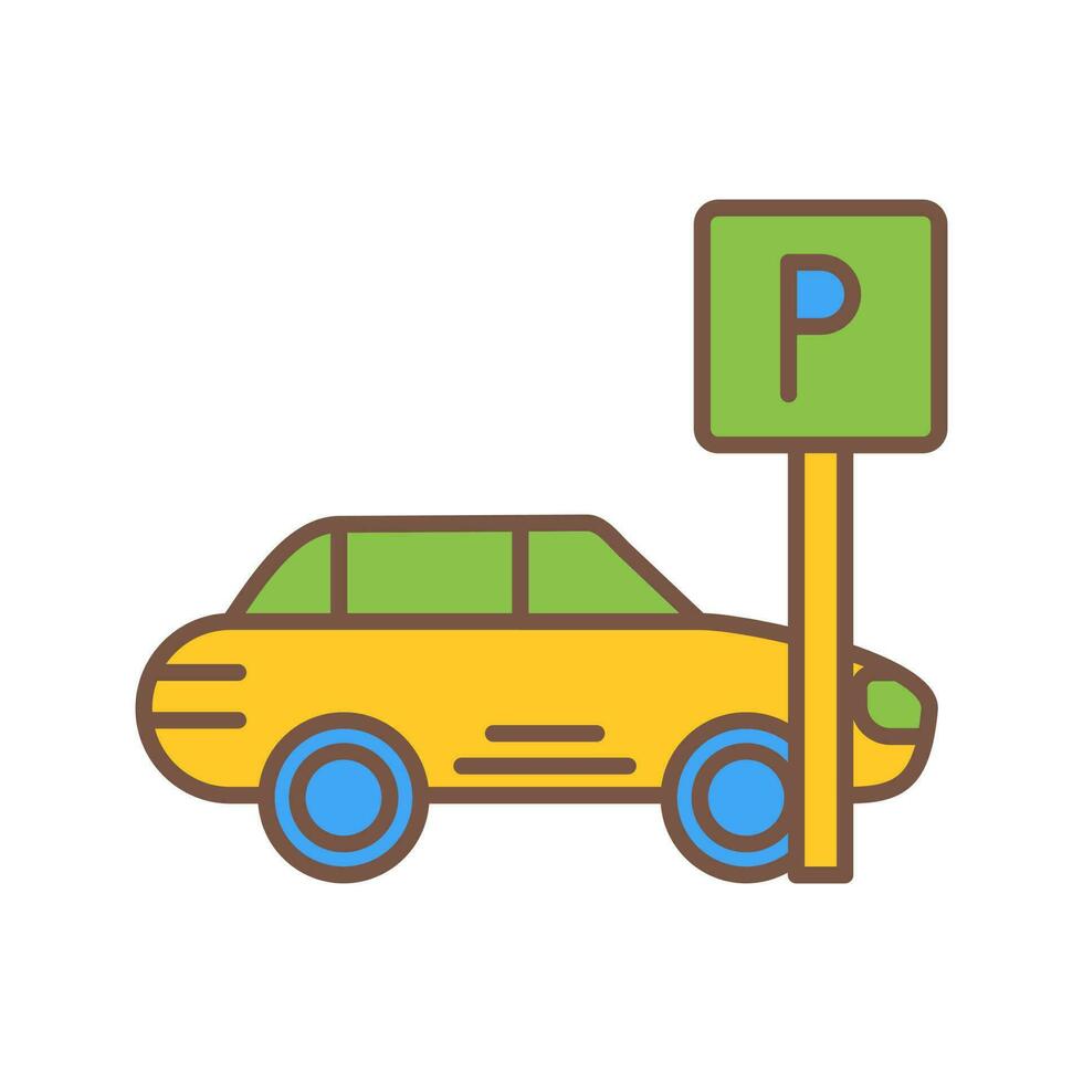 icône de vecteur de stationnement