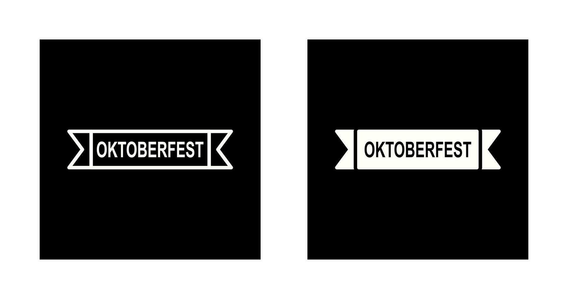 icône de vecteur de bannière oktoberfest