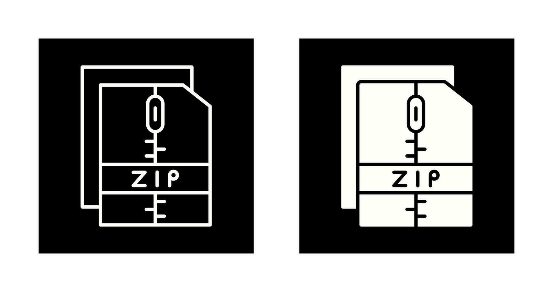 icône de vecteur de fichier zip