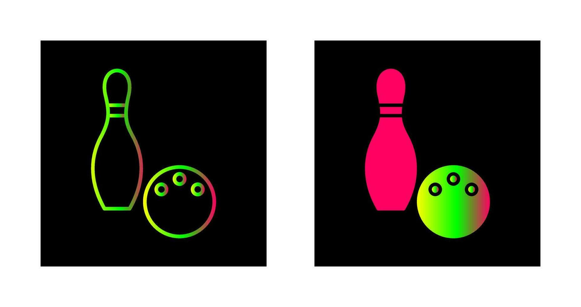 icône de vecteur de bowling unique