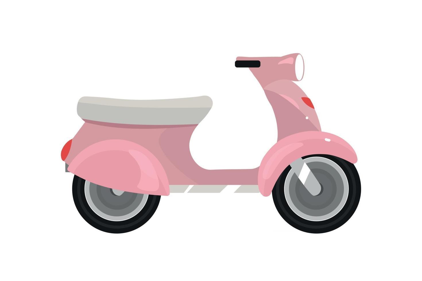 objet de vecteur de couleur plat scooter