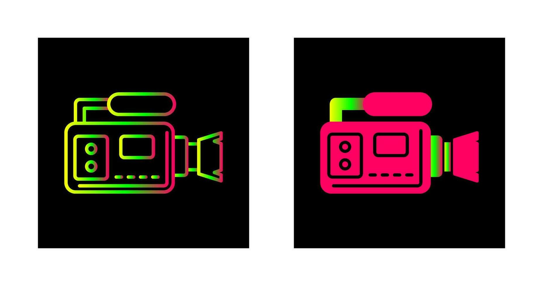 icône de vecteur de caméra vidéo