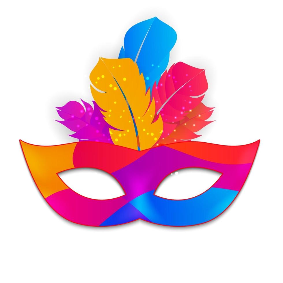 icône de masque de carnaval vecteur