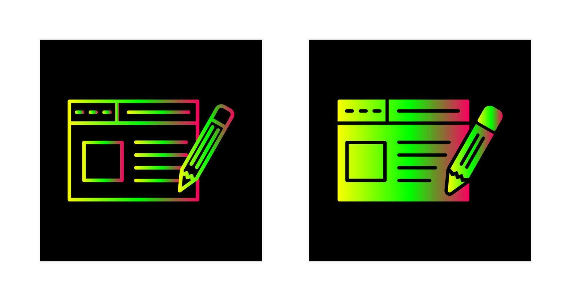 icône de vecteur de page web