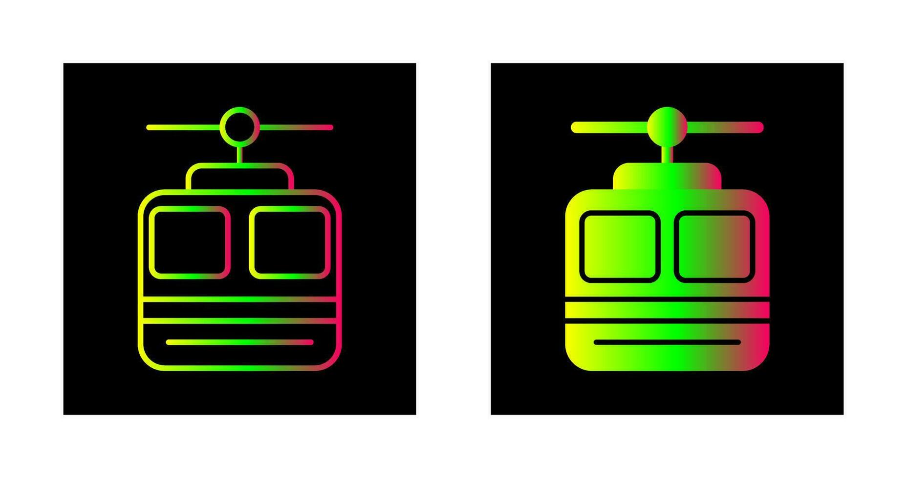 icône de vecteur de téléphérique