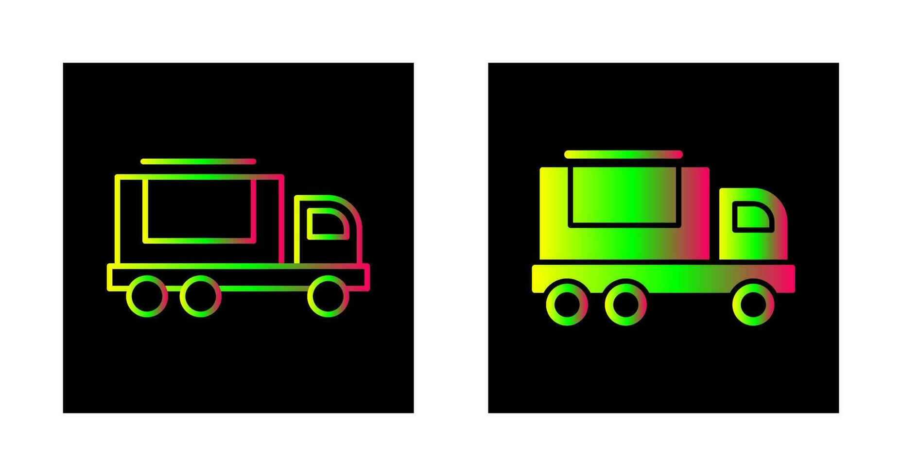 icône de vecteur de camion de fret