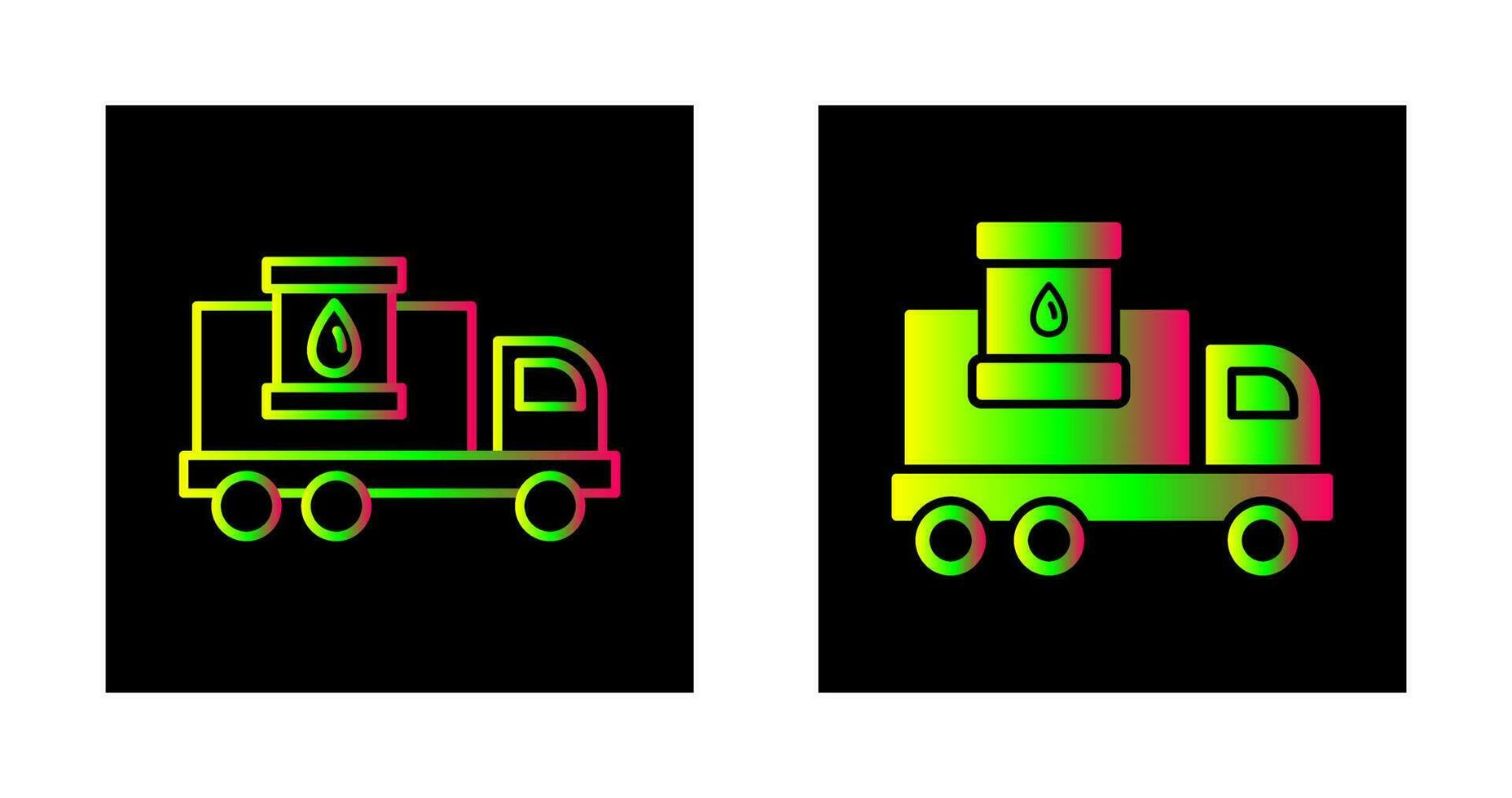 icône de vecteur de camion de carburant