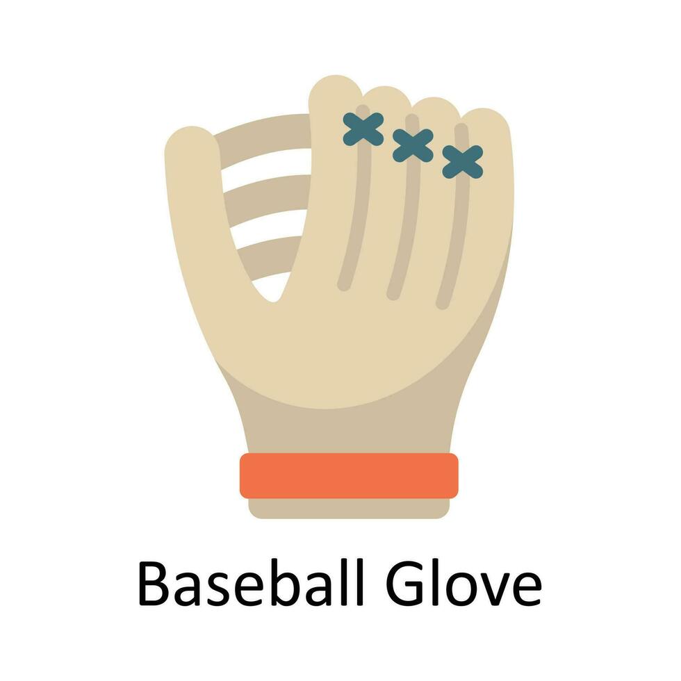 base-ball gant vecteur plat icône conception illustration. des sports et Jeux symbole sur blanc Contexte eps dix fichier