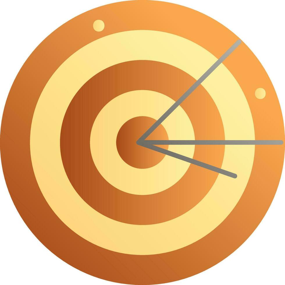 illustration de radar icône dans marron et Jaune couleur. vecteur