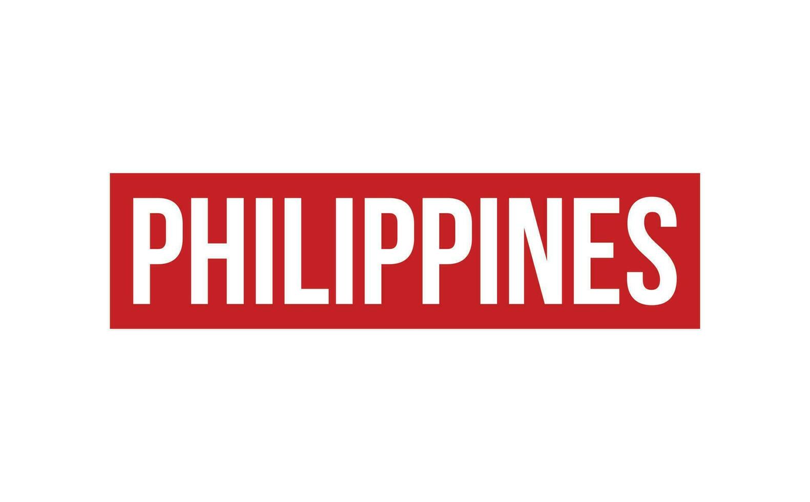 philippines caoutchouc timbre joint vecteur