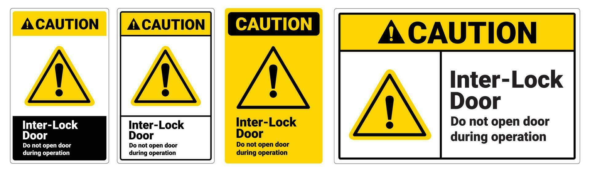 sécurité signe Inter fermer à clé porte faire ne pas ouvert porte pendant opération cation vecteur
