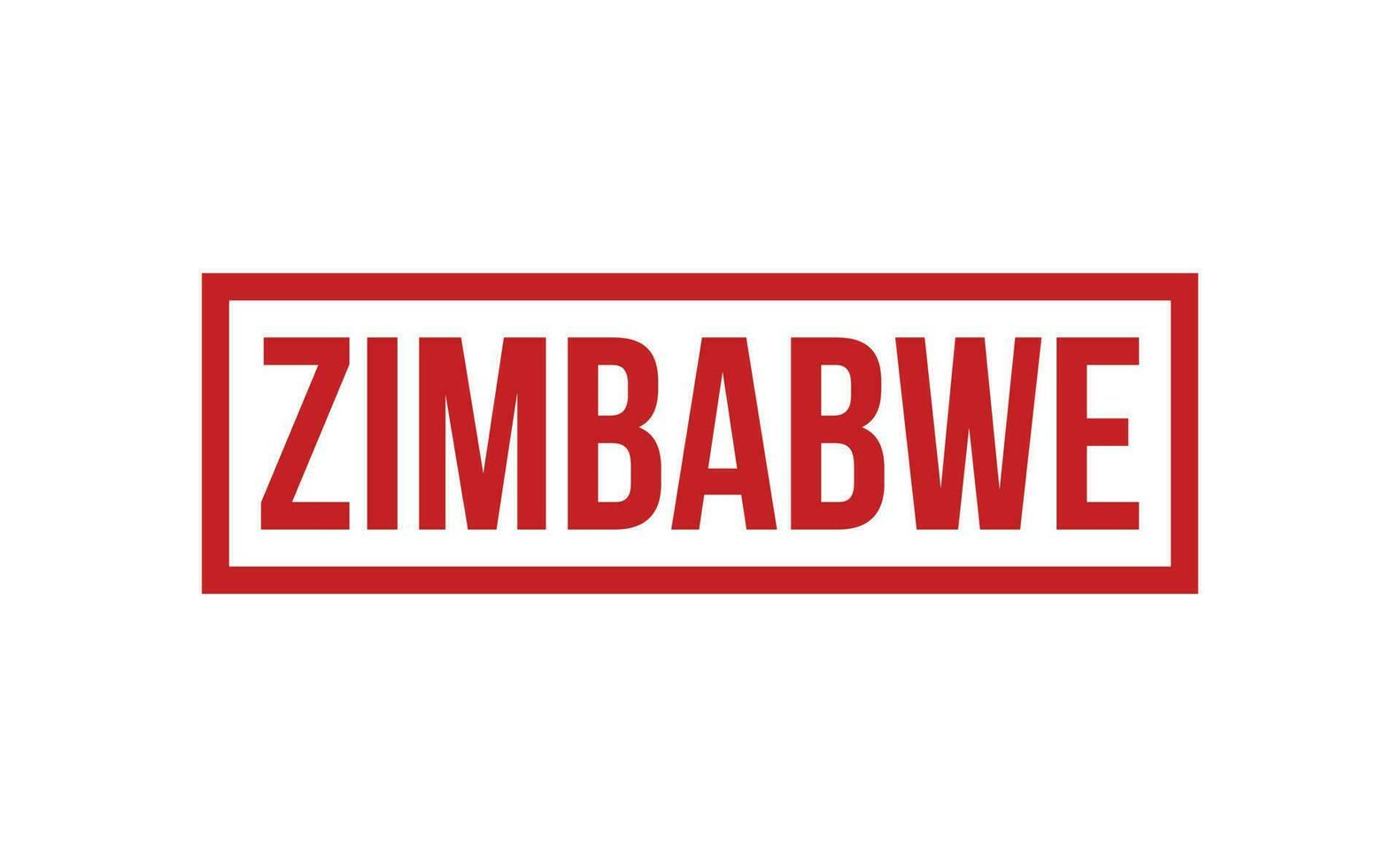 Zimbabwe caoutchouc timbre joint vecteur