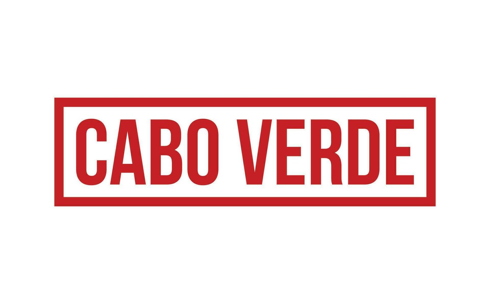 cabo verde caoutchouc timbre joint vecteur