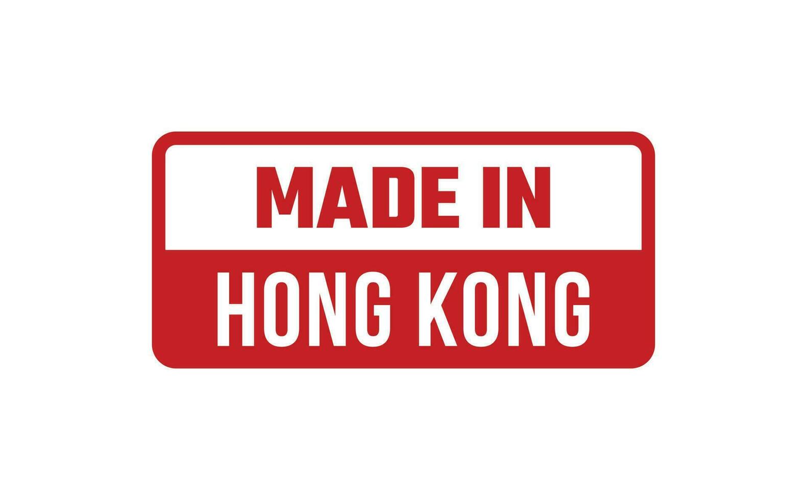 fabriqué dans Hong kong caoutchouc timbre vecteur