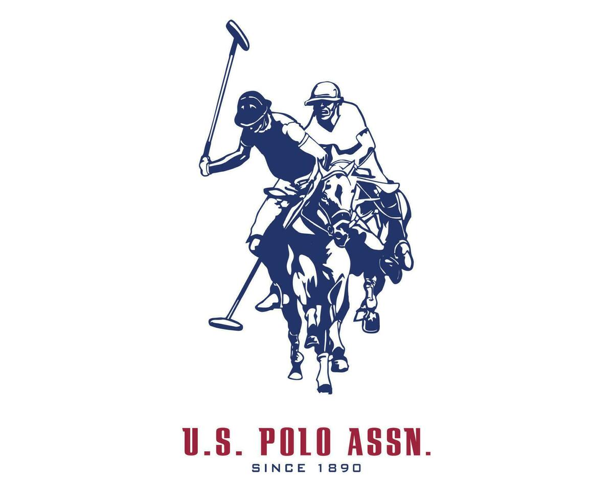 nous polo assn marque symbole logo avec Nom vêtements conception icône abstrait vecteur illustration