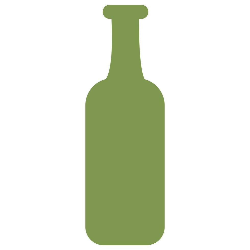 bouteille pour divers liquides et huiles. Facile silhouette icône. vecteur illustration isolé sur blanc Contexte.