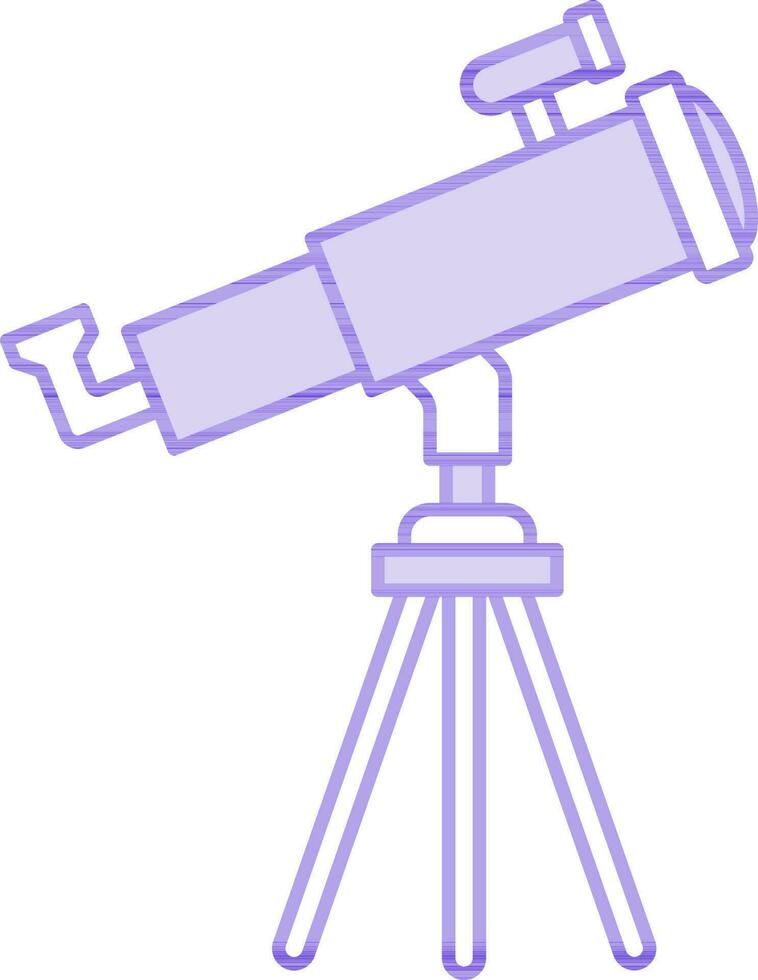 illustration de trépied télescope icône dans plat style. vecteur