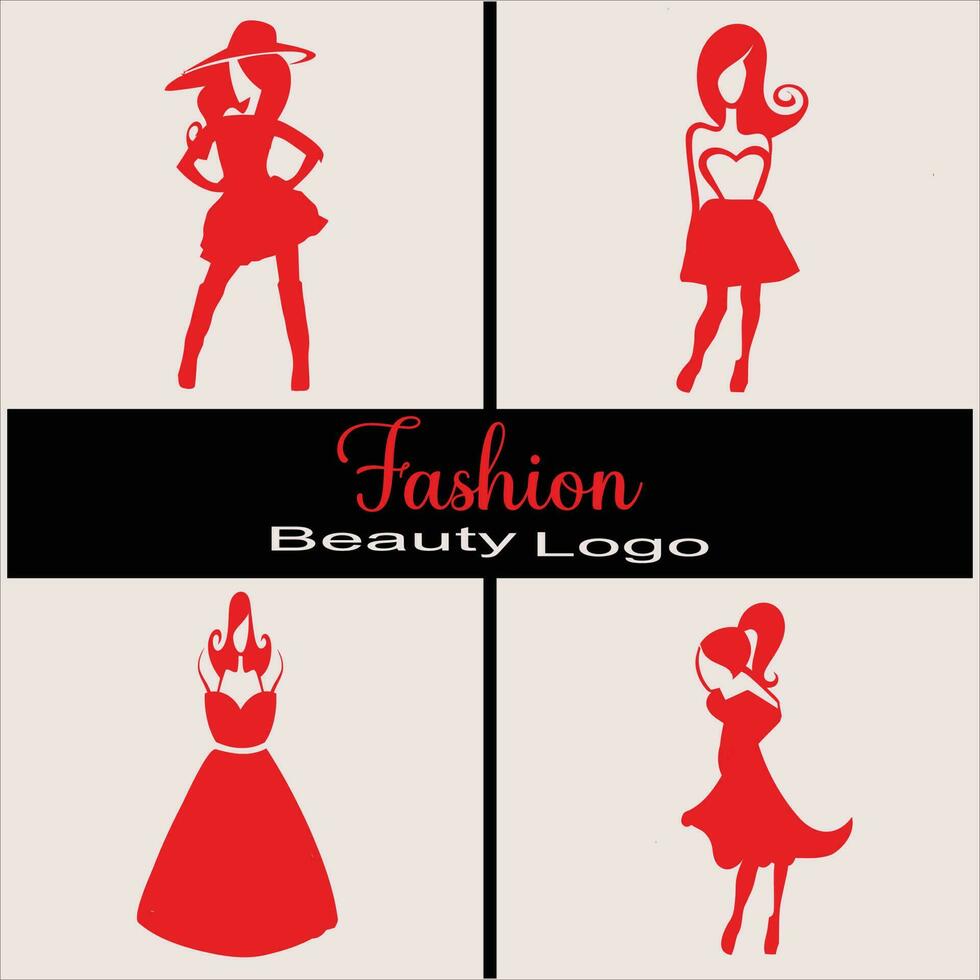 mode logo Créatif femmes beauté la vie salon beauté logo vecteur