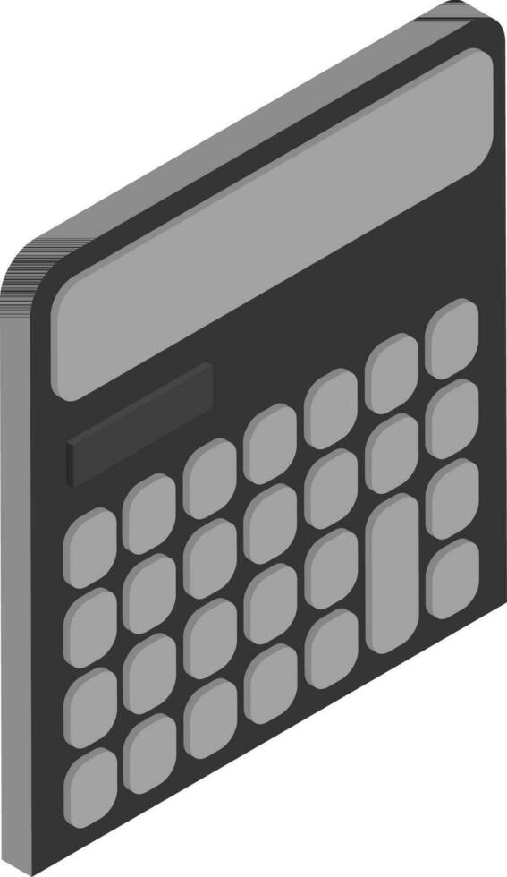 calculatrice isométrique icône ou symbole. vecteur