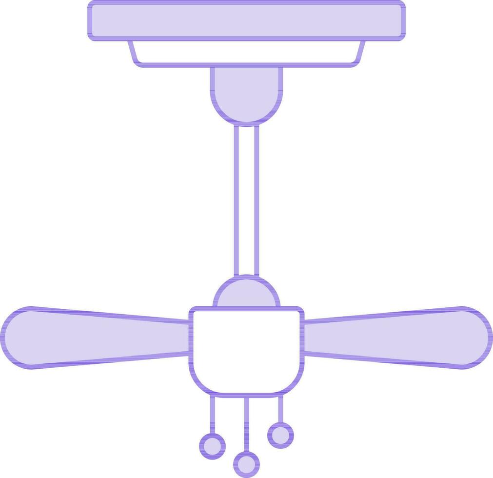 illustration de plafond ventilateur icône dans plat style. vecteur