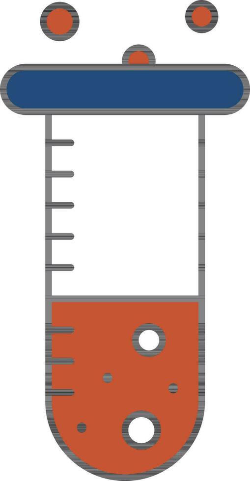 coloré tester tube icône. vecteur