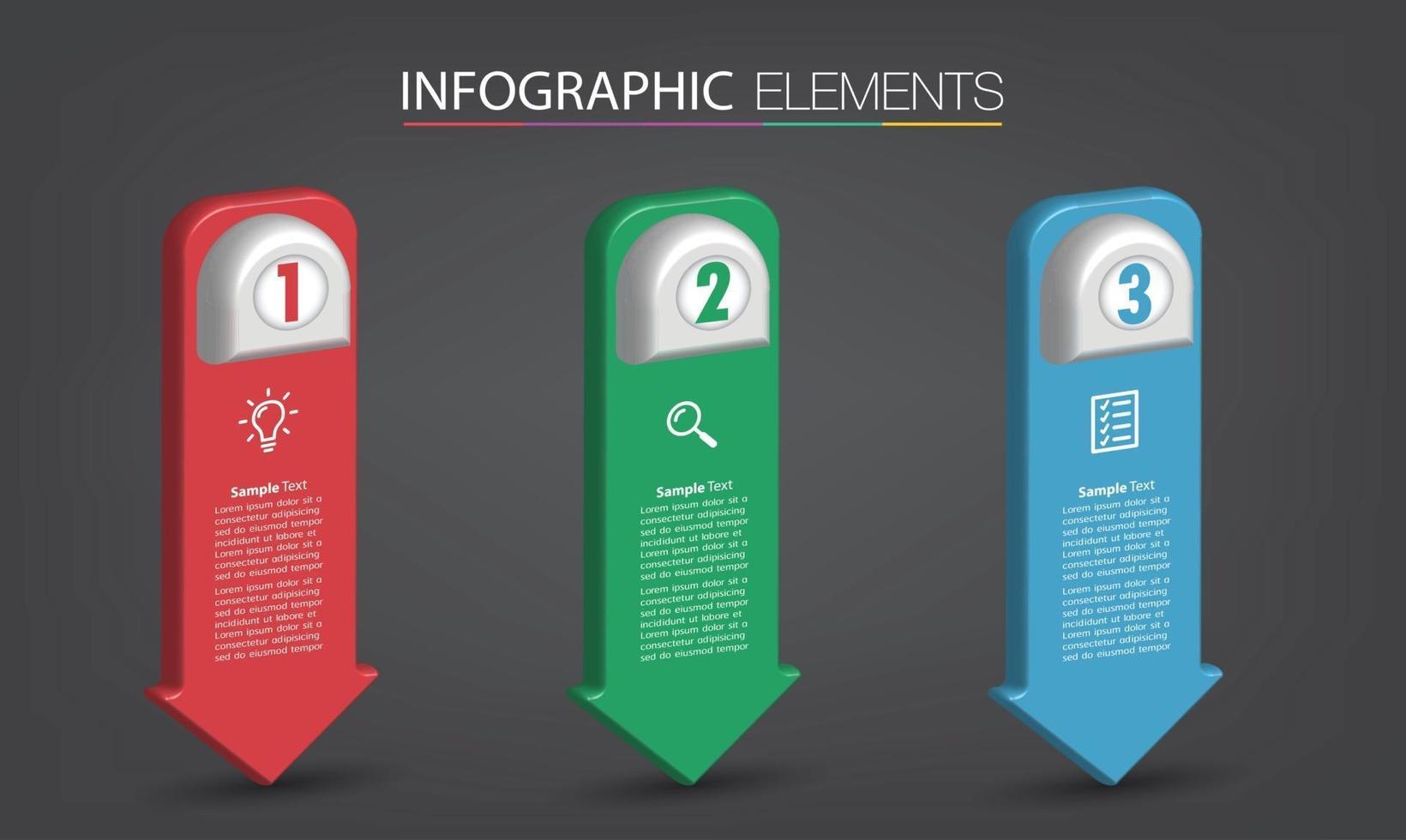 infographie de bannière de modèle de zone de texte moderne vecteur