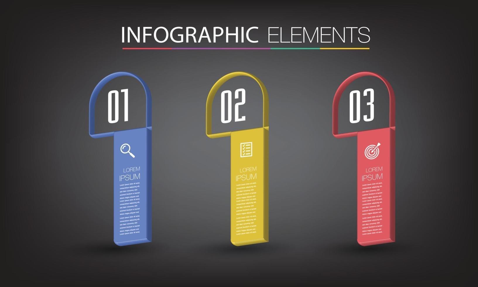 infographie de bannière de modèle de zone de texte moderne vecteur