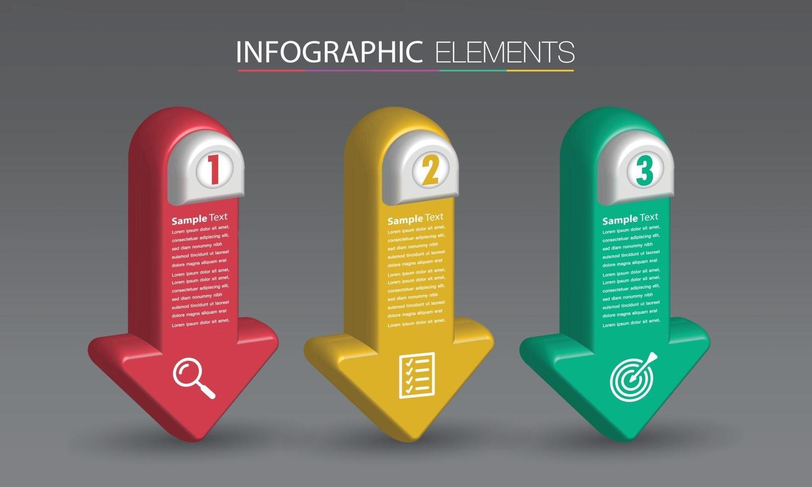 infographie de bannière de modèle de zone de texte moderne vecteur